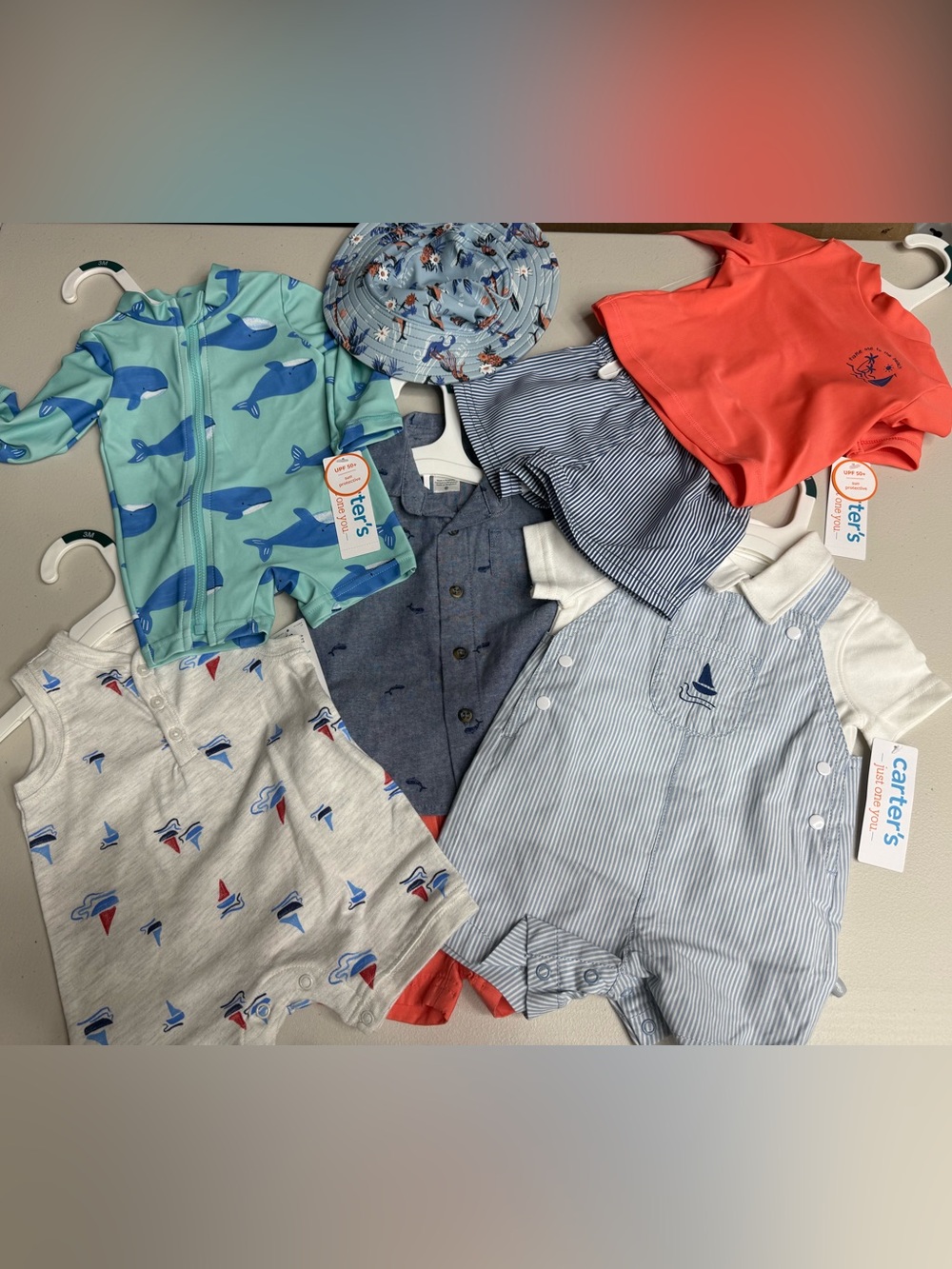 New with Tags 3M Boys Carters Summer Bundle